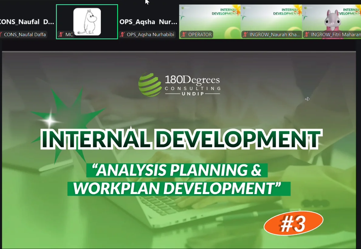 Consulting Development program at 180DC UNDIP